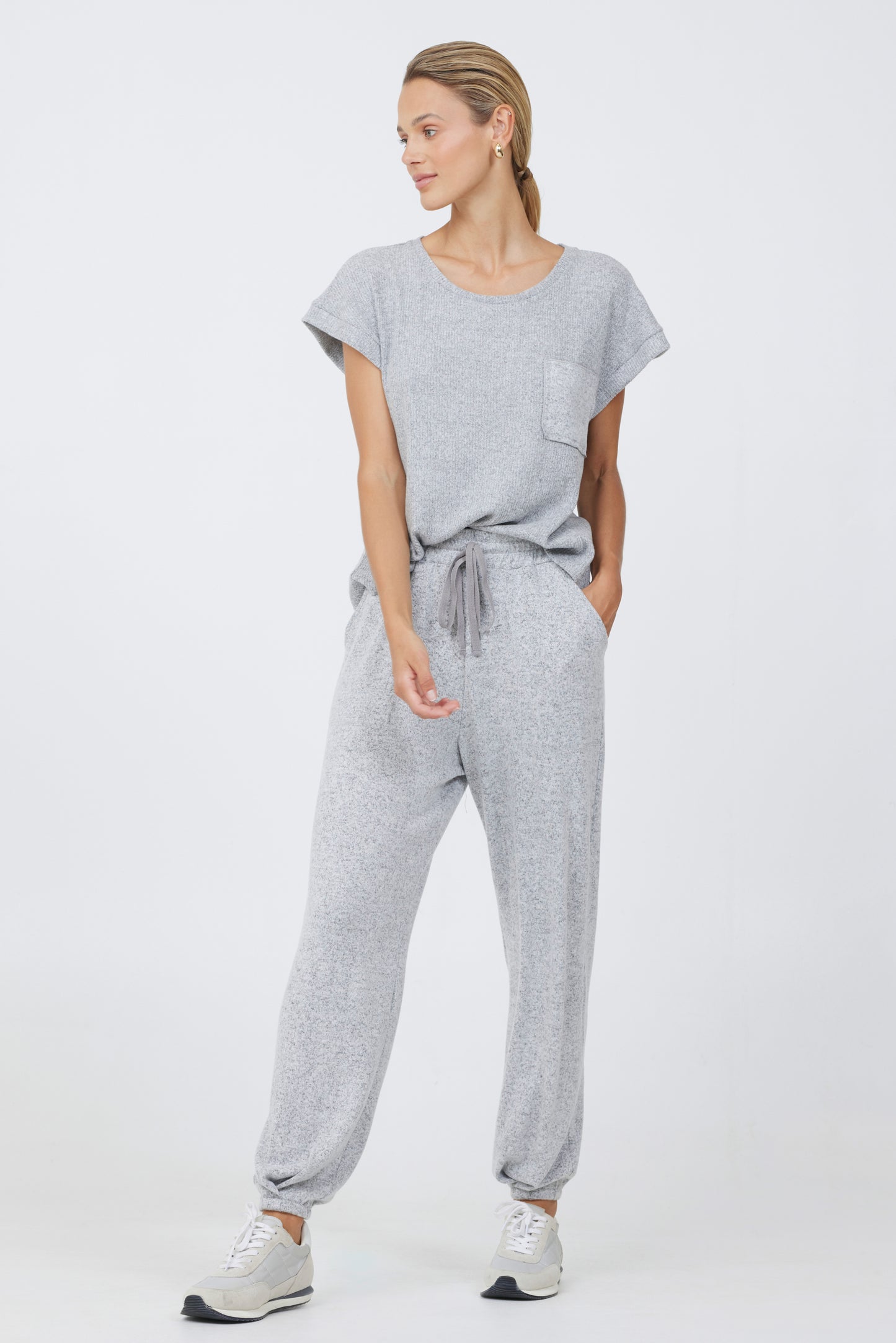 Rib Mix Cap Sleeve