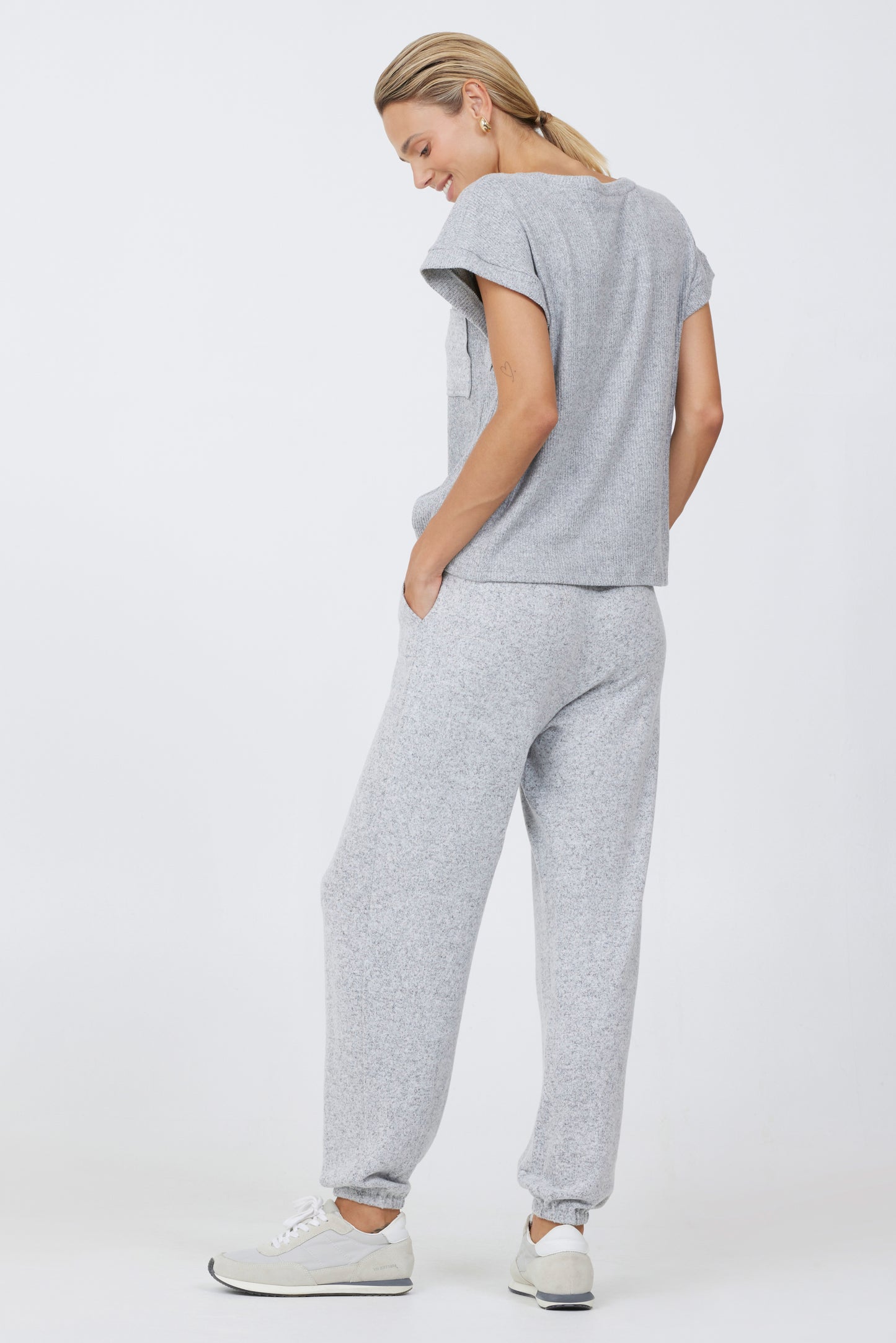 Rib Mix Cap Sleeve