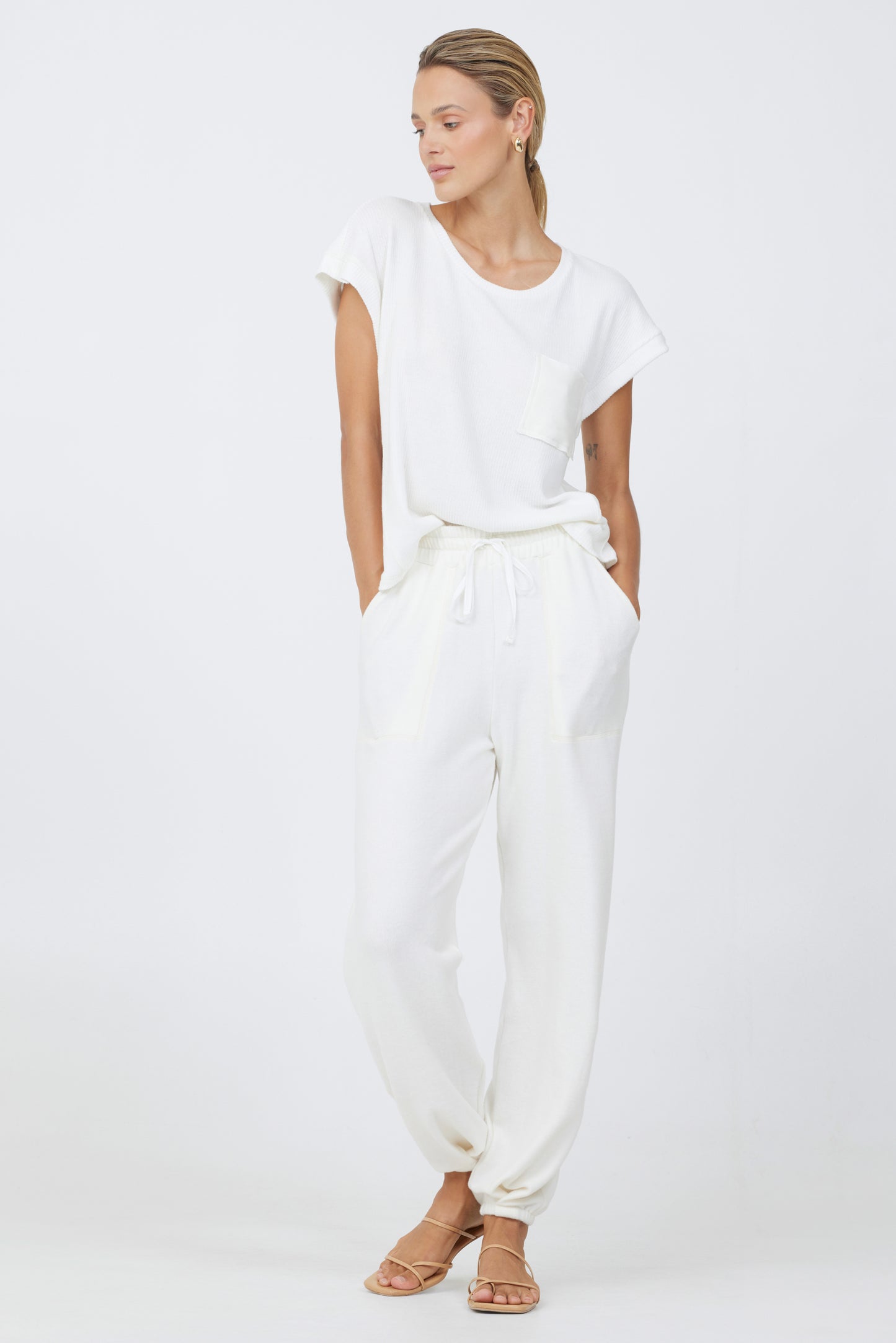 Rib Mix Cap Sleeve