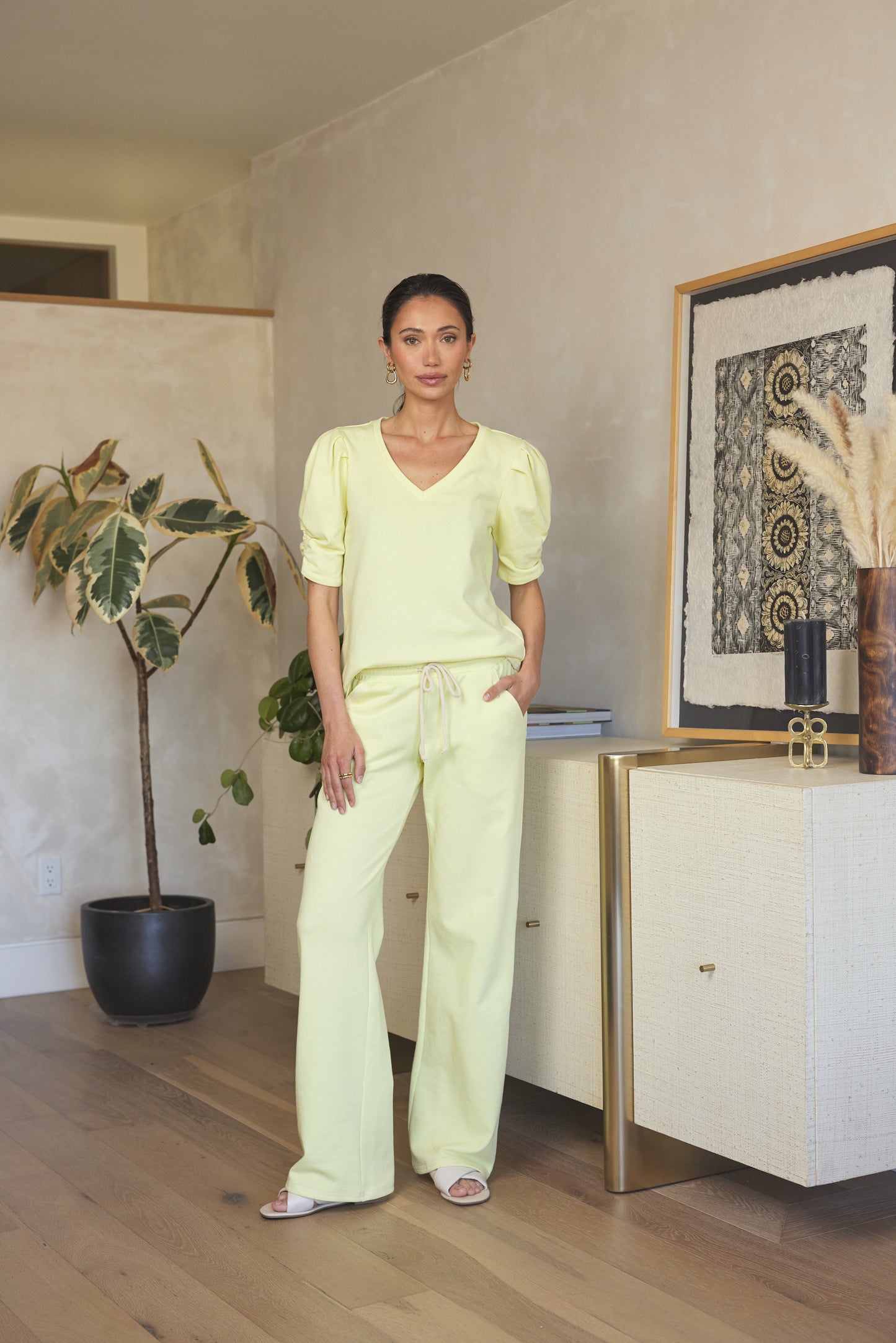 Cotton Puff Sleeve Top