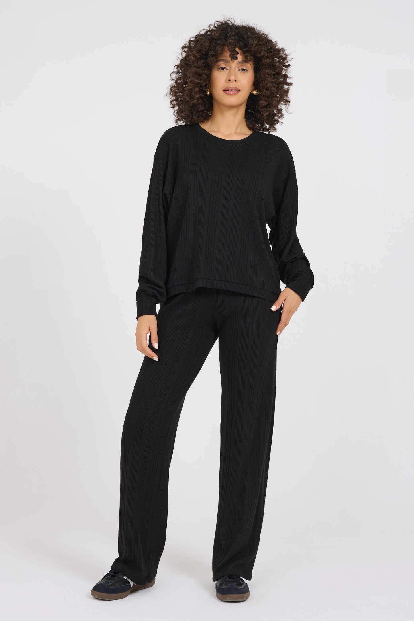 Cozy Variegated High Low Top