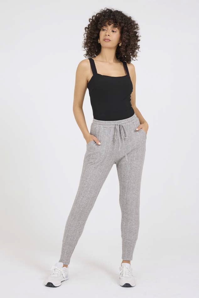 Cozy Variegated Drawstring Jogger Pant