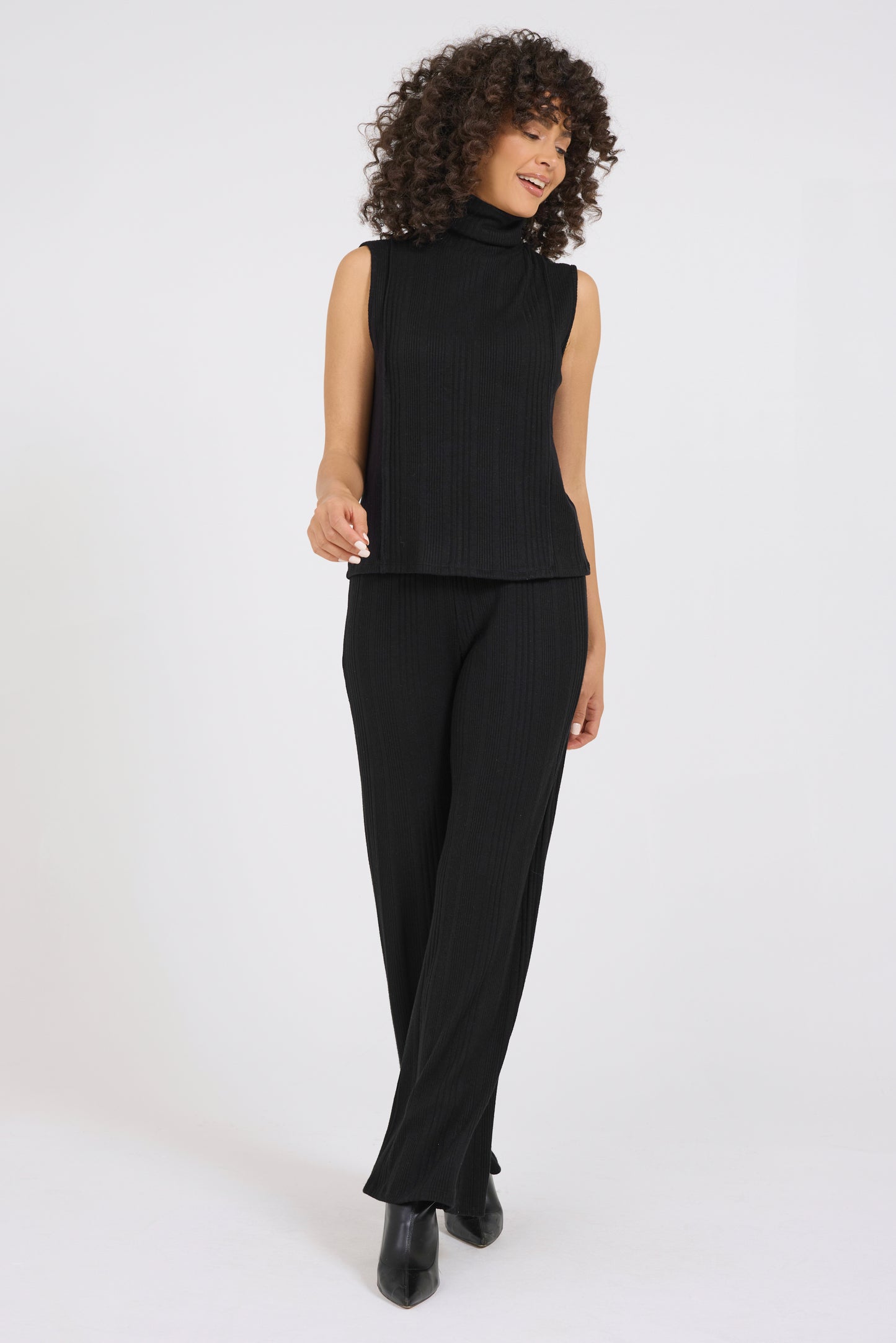 Cozy Variegated Turtleneck Top