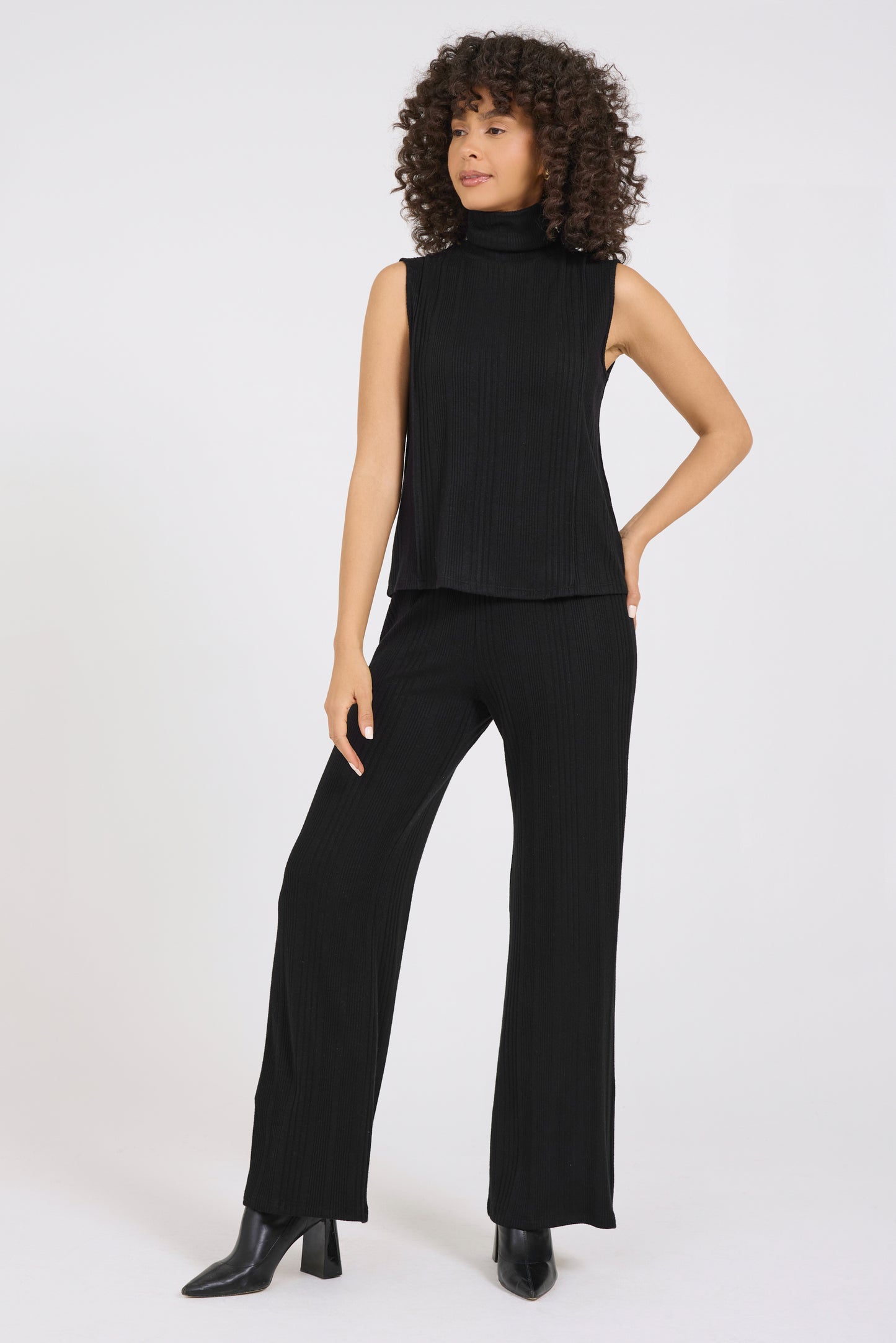 Cozy Variegated Wide Leg Pant