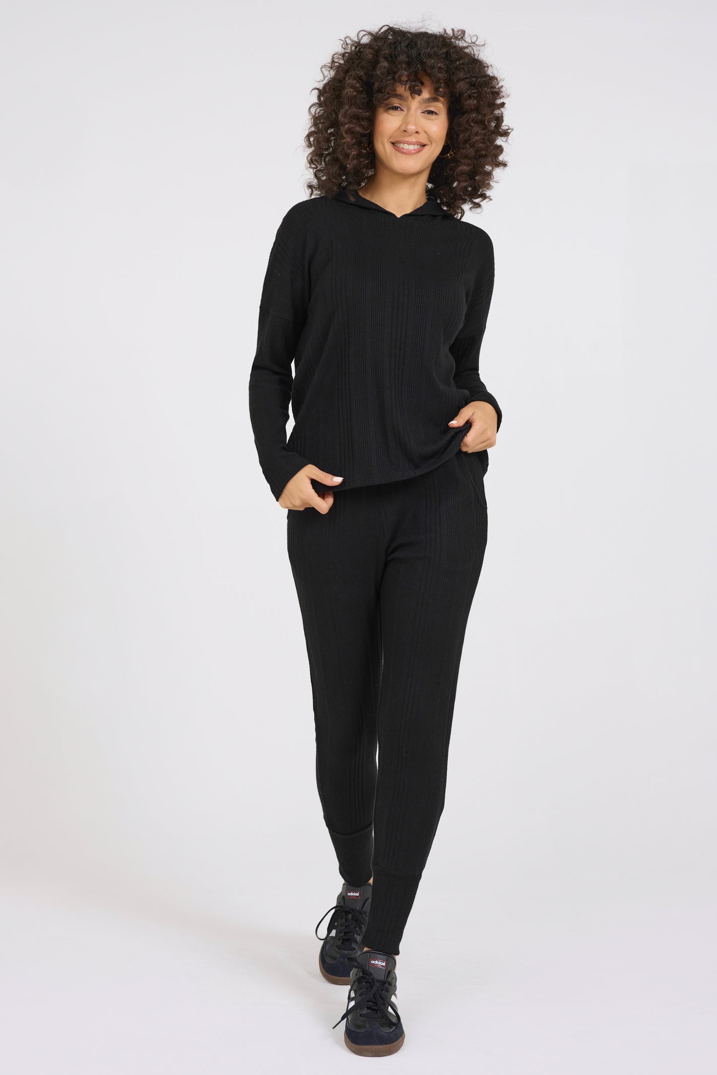 Cozy Variegated Hoodie Pullover Top