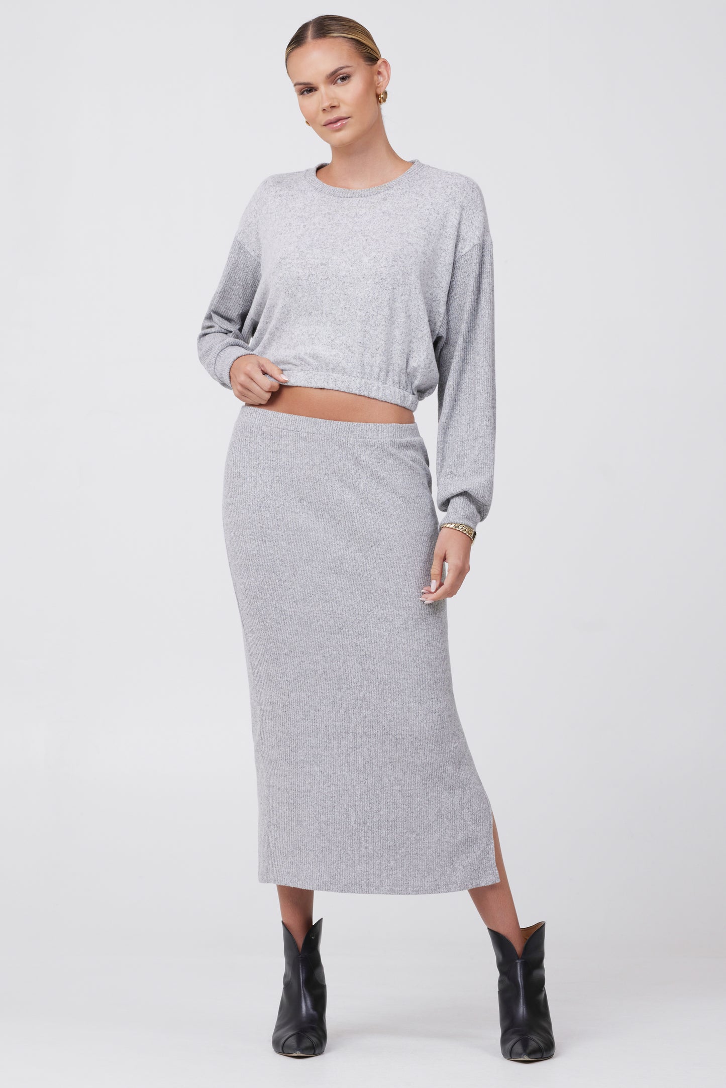 Crop Long Sleeve Sweater