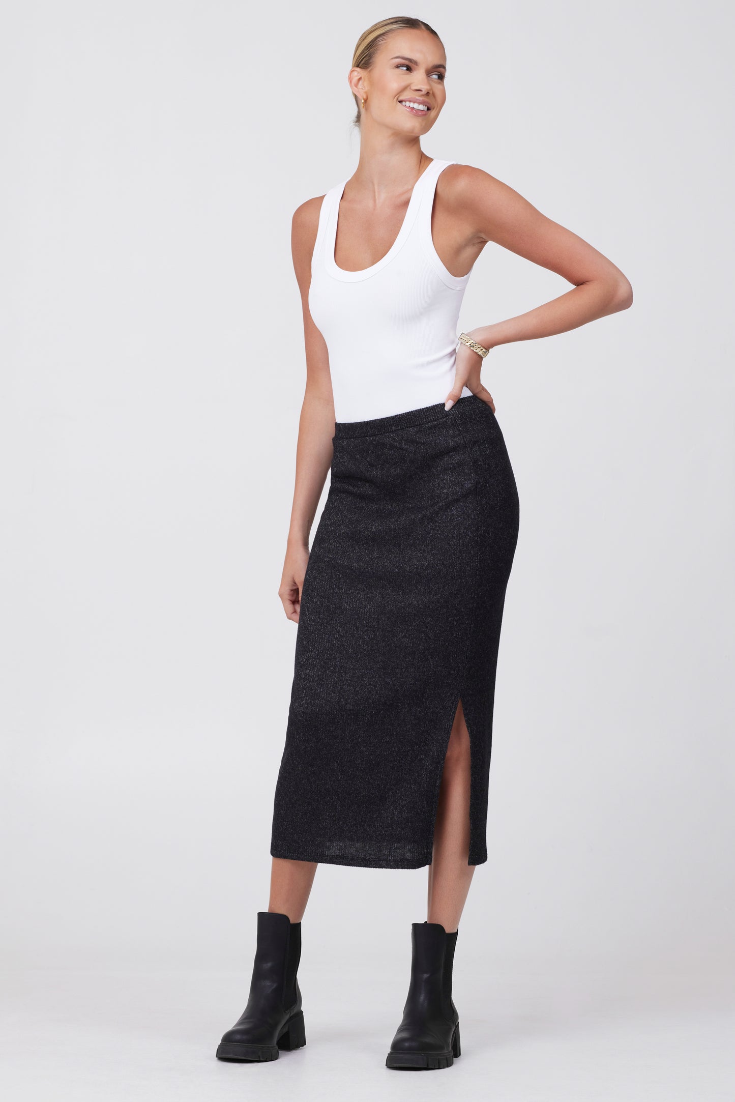 Knit Midi Skirt