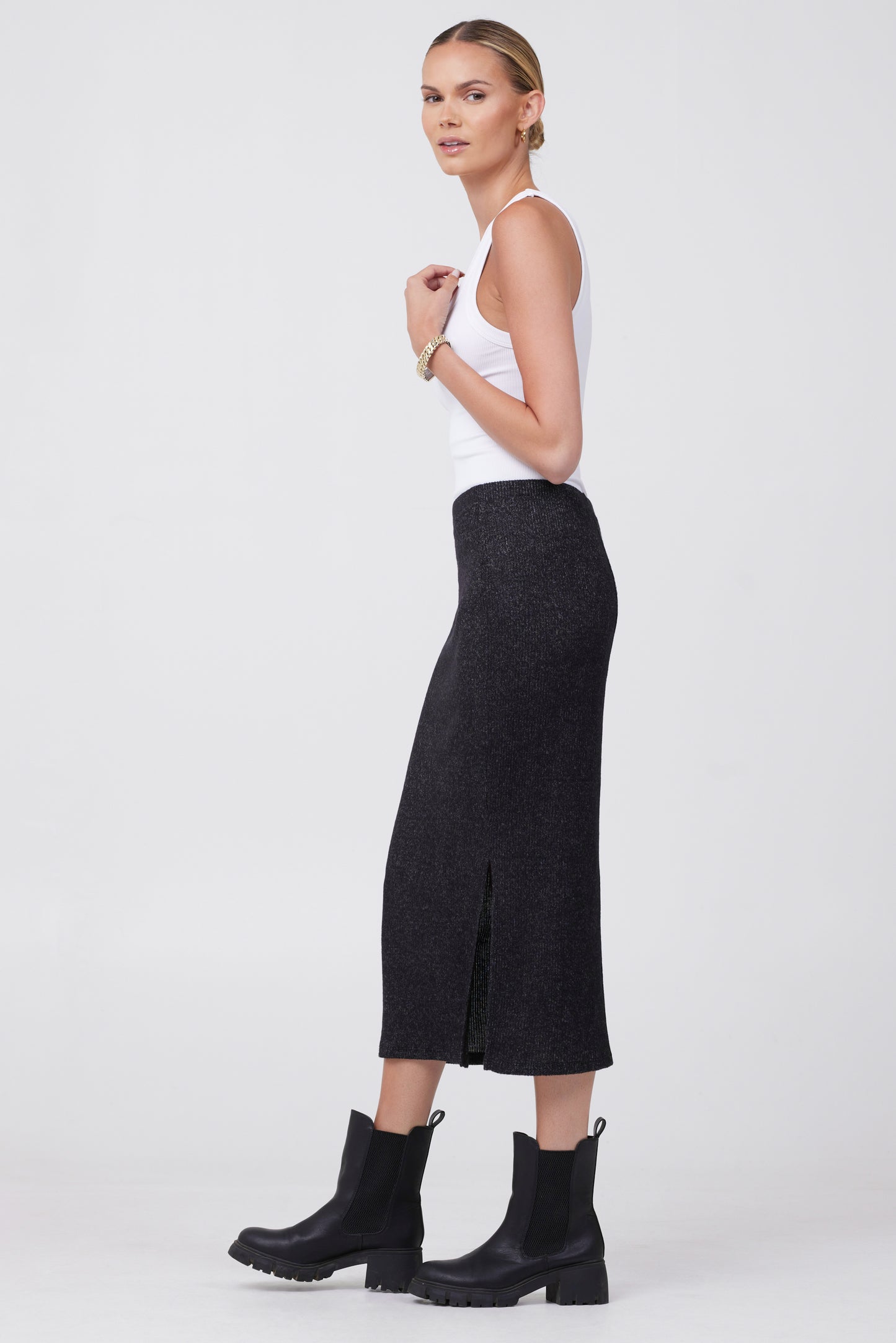 Knit Midi Skirt