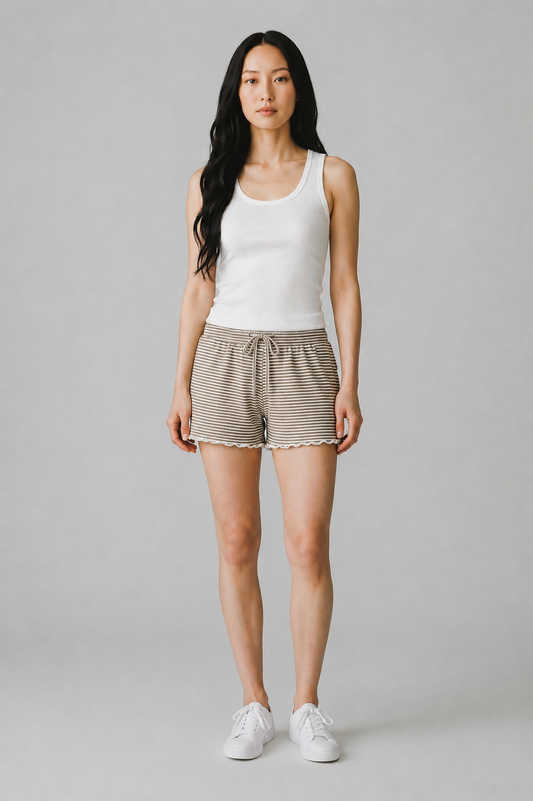 Brushed Cozy Merrow Edge Stripe Short