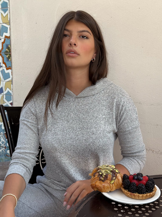 Hooded Pullover Top