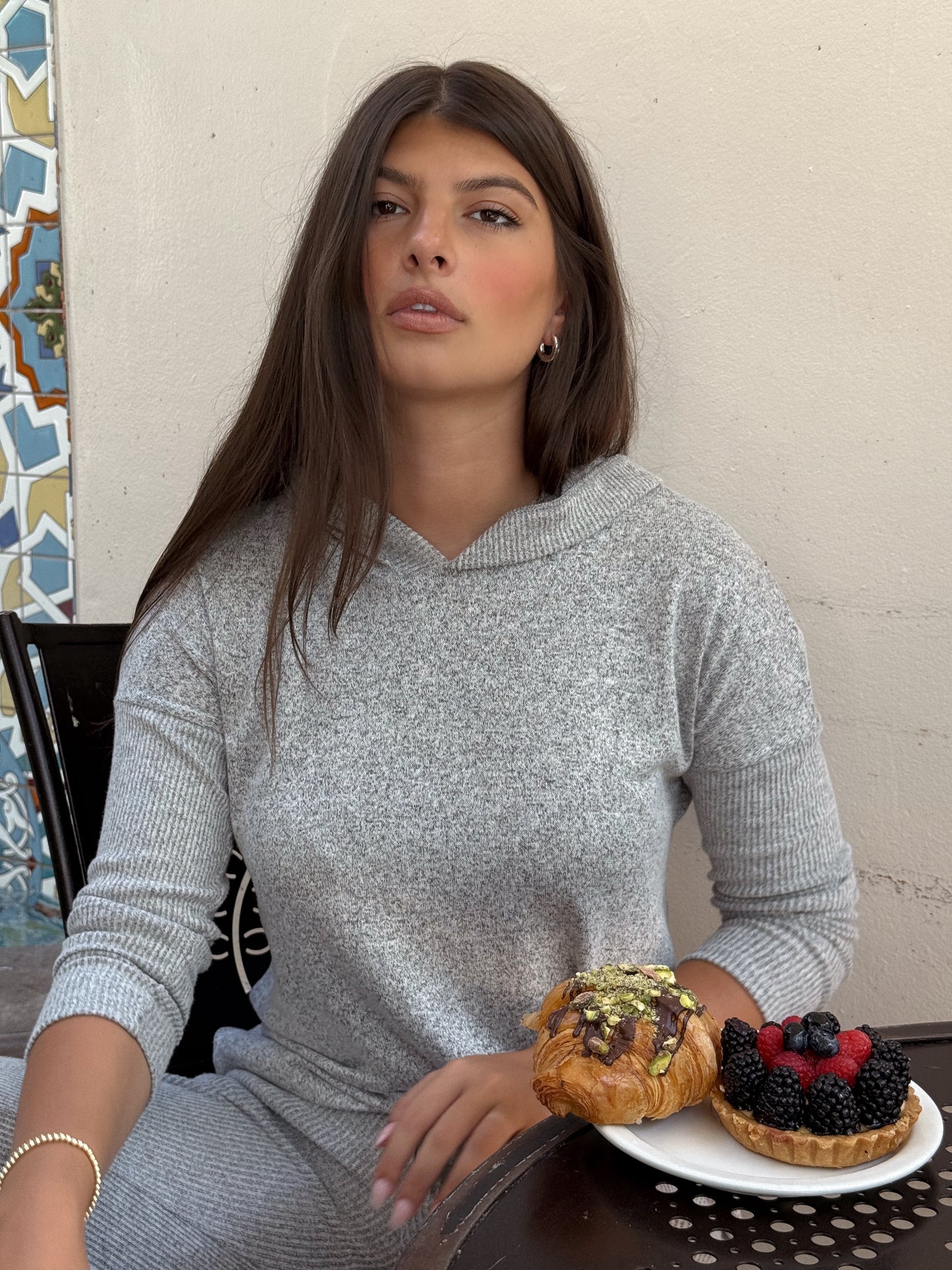 Hooded Pullover Top