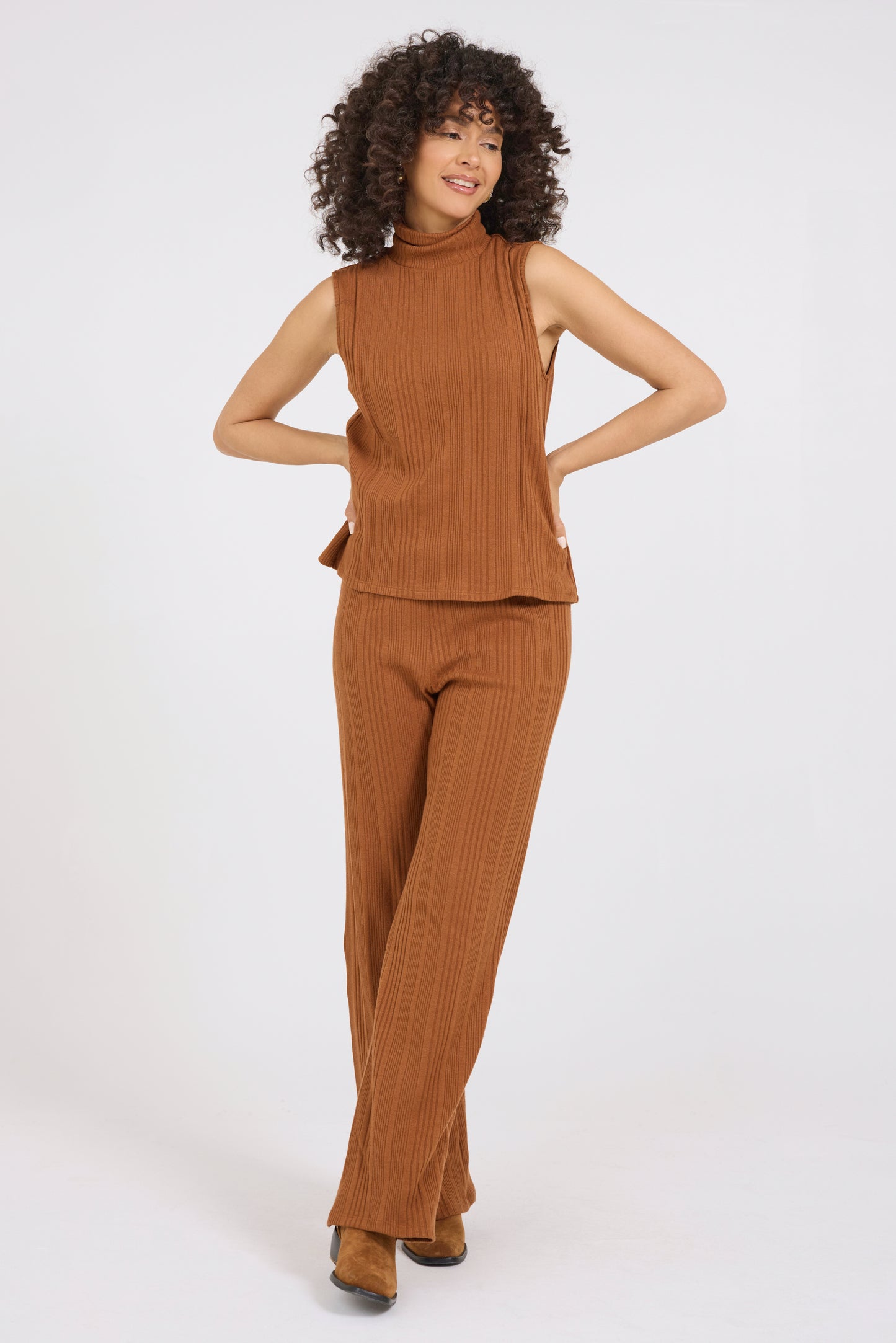 Brushed Cozy Wide Leg Pant